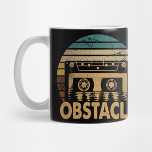 Obstacle Retro Flower 80s 90s Camping Vintage Style Mug